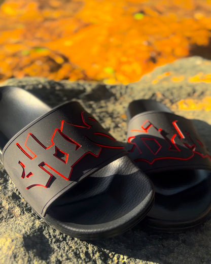 Red/Black HUSTLR Slides