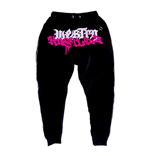 3m Black/Pink Trackpants